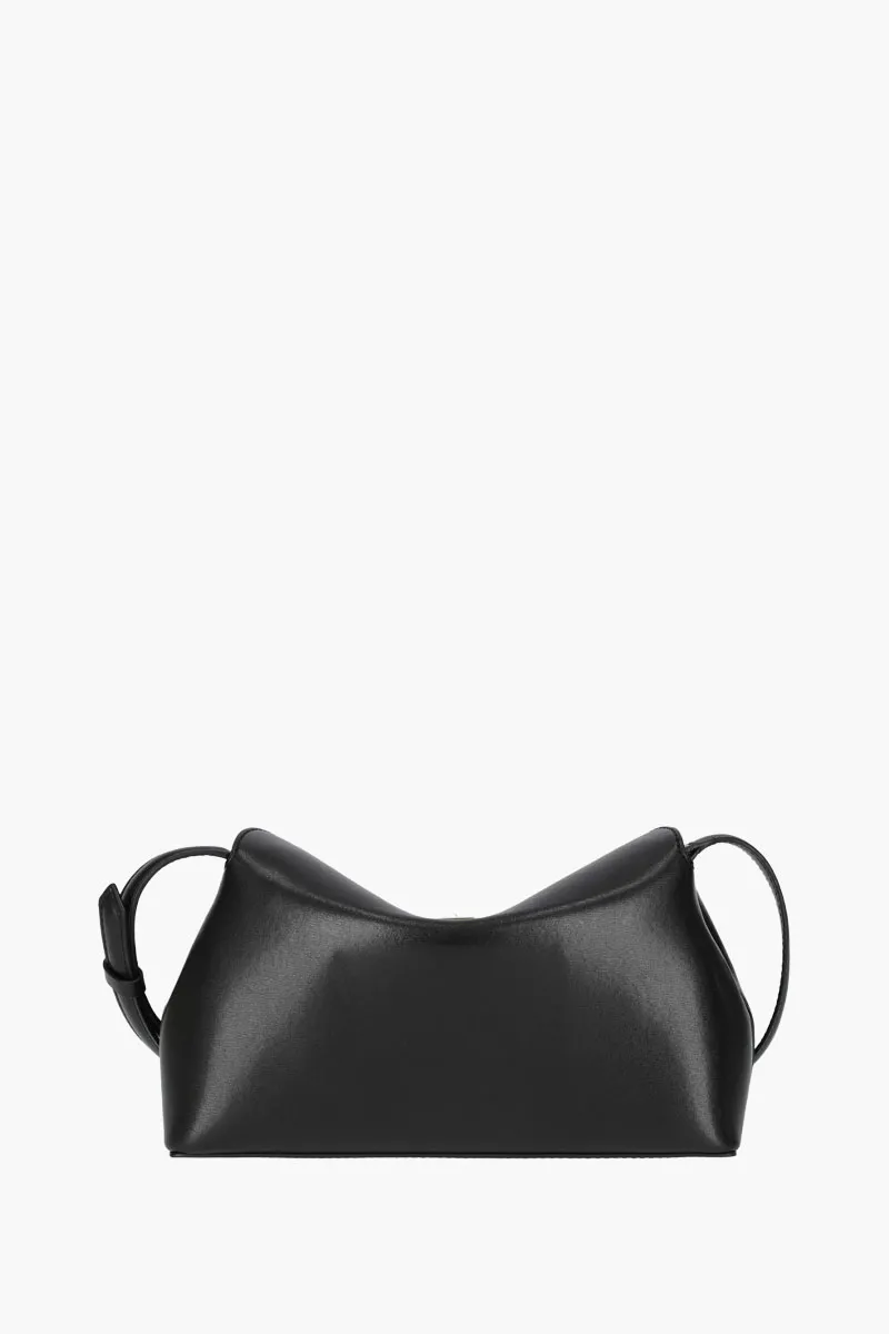 TOTEME T-Lock Cluch in Black GHW Leather with Shoulder Strap 2