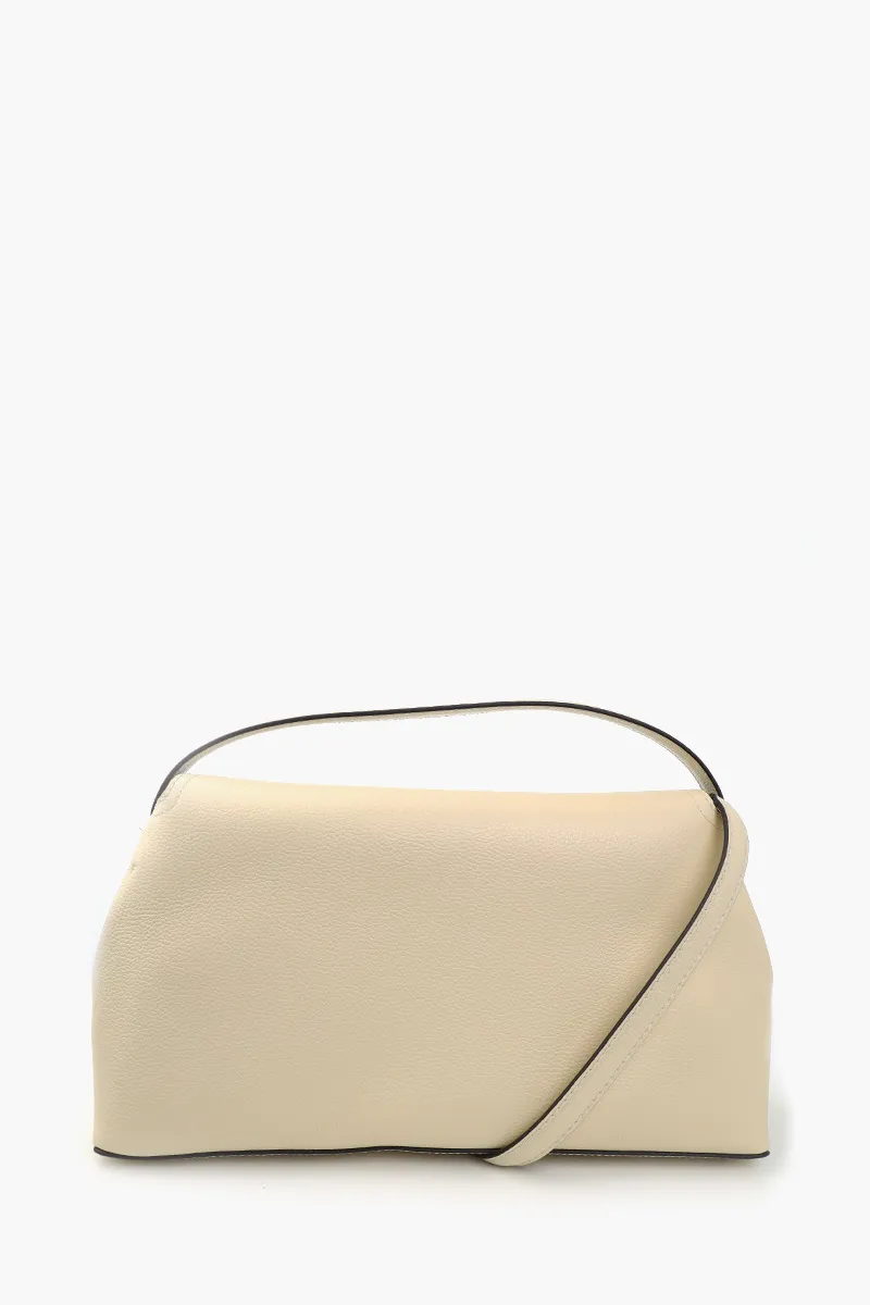 TOTEME T-Lock Top Handle Bag in Milk White Grain Cow Leather SHW 2
