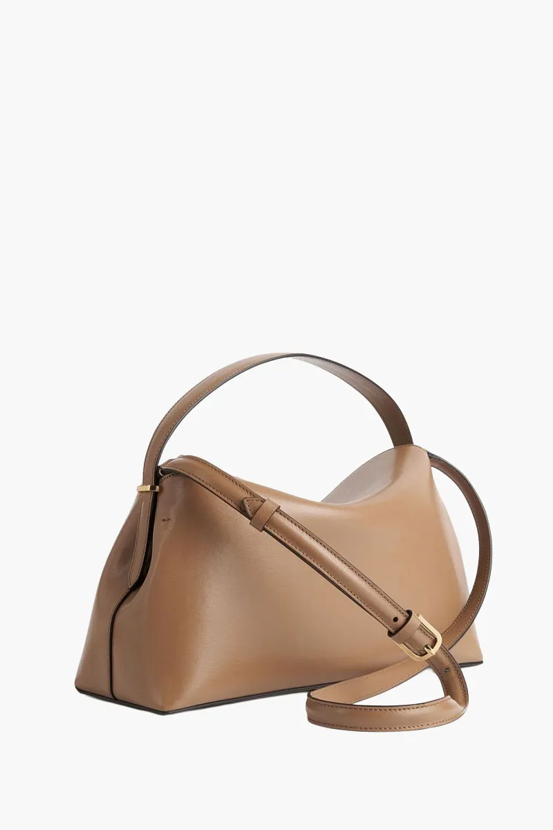 TOTEME T-Lock Top Handle Bag in Camel Leather 1