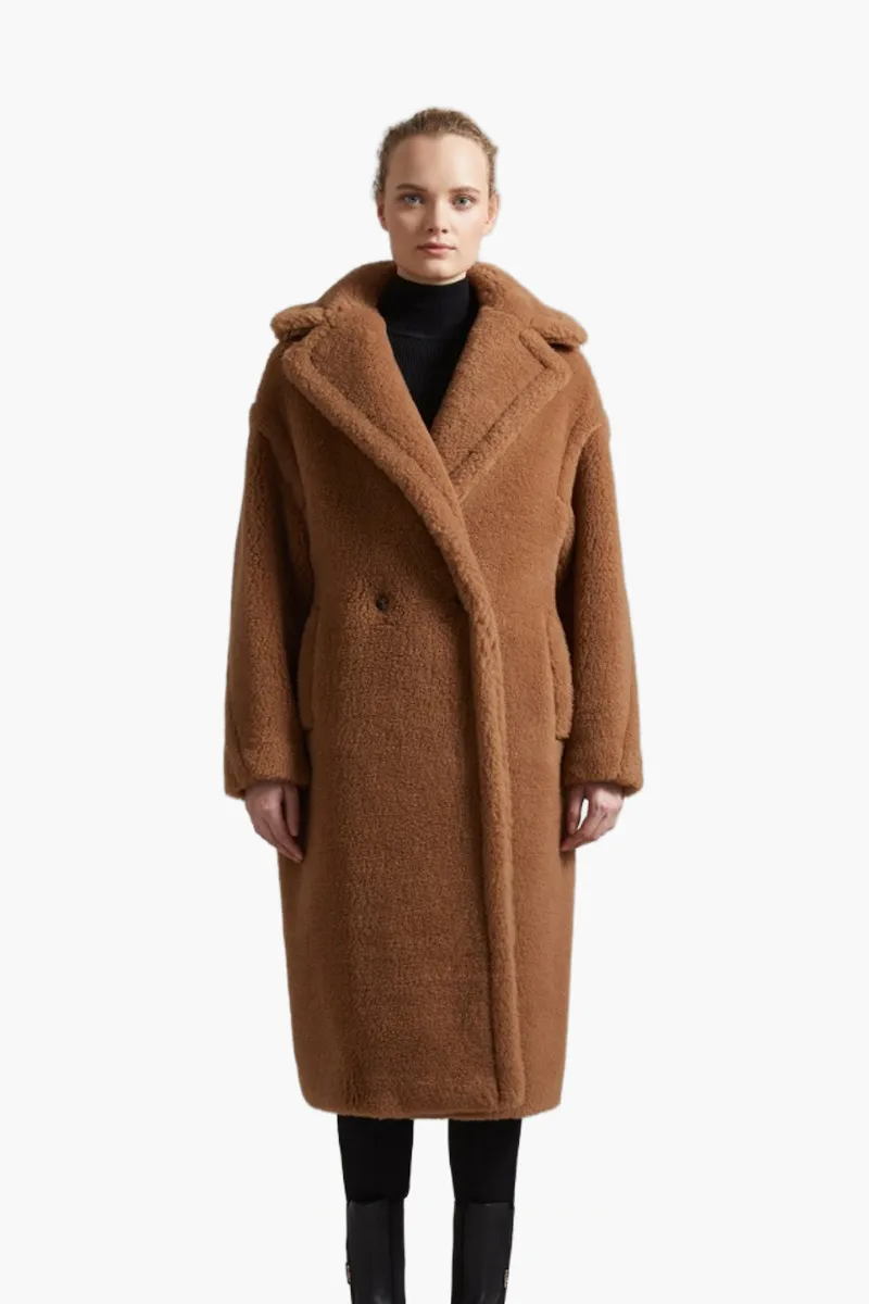 MAX MARA Teddy Icon Coat in Camel Alpaca and Wool 1