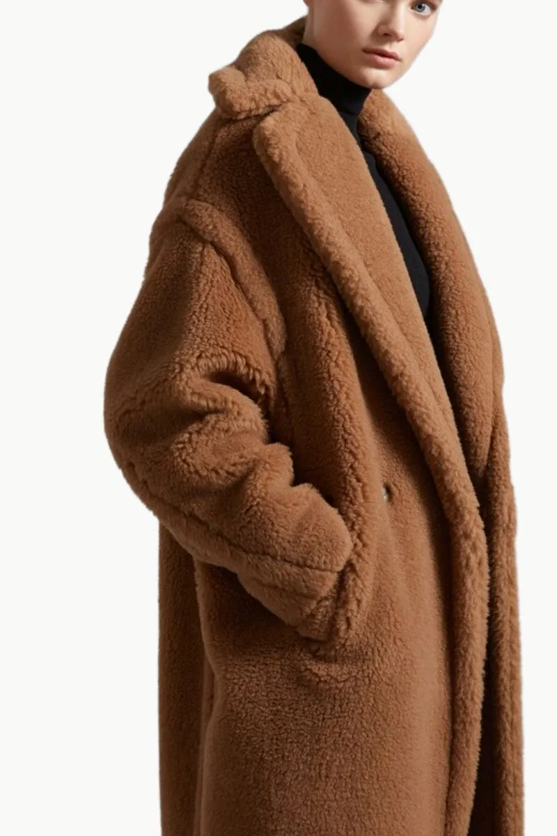 MAX MARA Teddy Icon Coat in Camel Alpaca and Wool 3