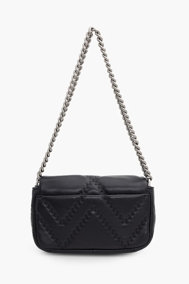 MARC JACOBS Mini The J Marc Shoulder Bag in Black SHW Quilted Leather 1