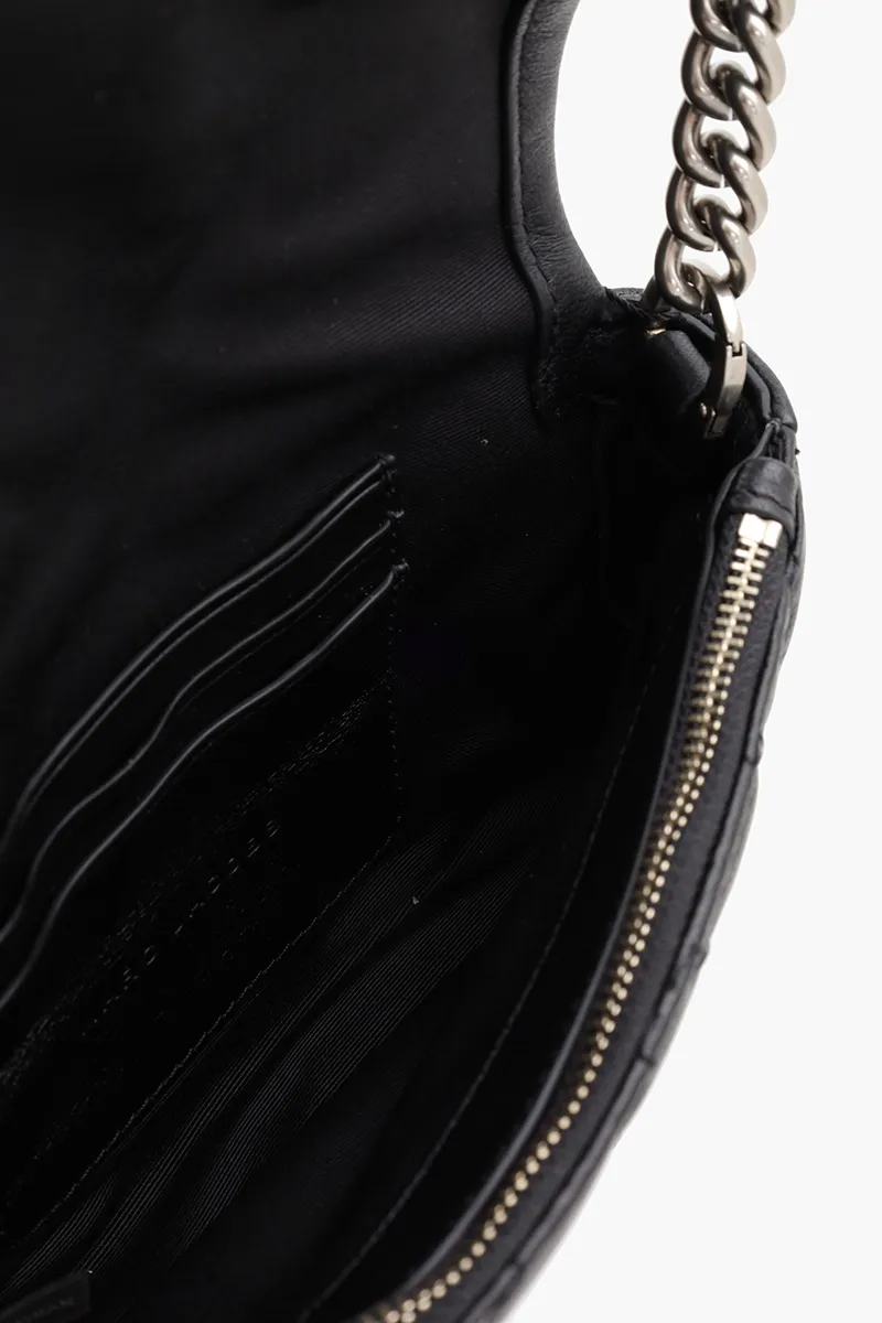 MARC JACOBS Mini The J Marc Shoulder Bag in Black SHW Quilted Leather 3