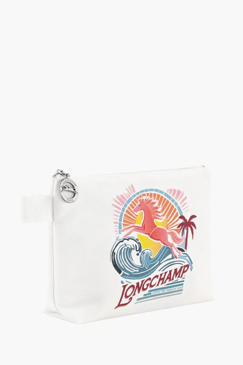 LONGCHAMP Le Pliage Collection Pouch in Rainbow Canvas 1