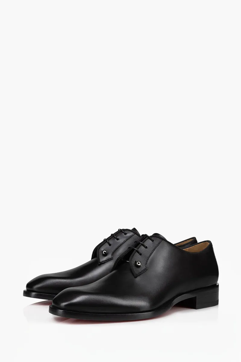 CHRISTIAN LOUBOUTIN Men Chambeliss Derby Shoes in Black Calfskin 1