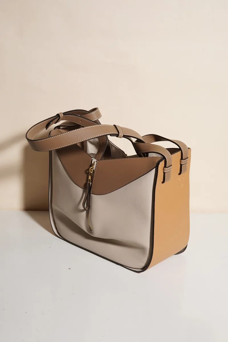 LOEWE Small Hammock Bag in Warm Desert/Mink 1
