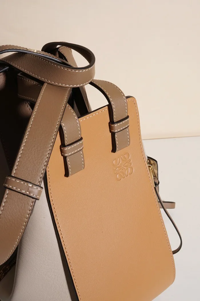 LOEWE Small Hammock Bag in Warm Desert/Mink 2