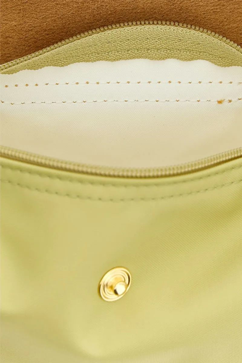 LONGCHAMP Le Pliage Original Pouch in Pistachio Recycled Canvas with Handle 3