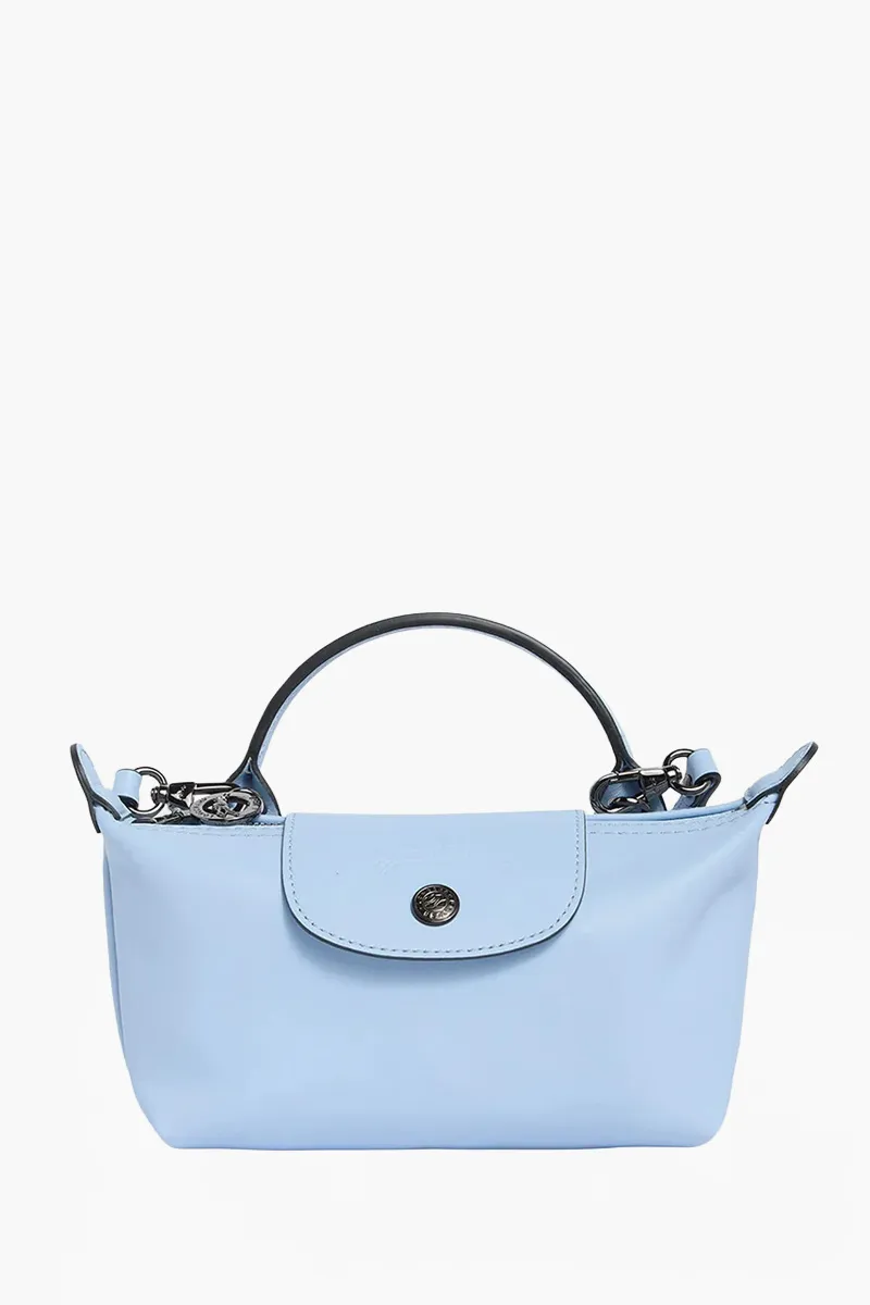 LONGCHAMP Le Pliage Extra XS Pouch in Wave Cowhide Leather  0