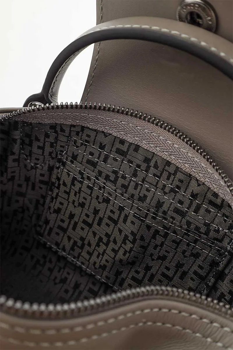 LONGCHAMP Le Pliage Extra XS Pouch in Turtledove Cowhide Leather 3