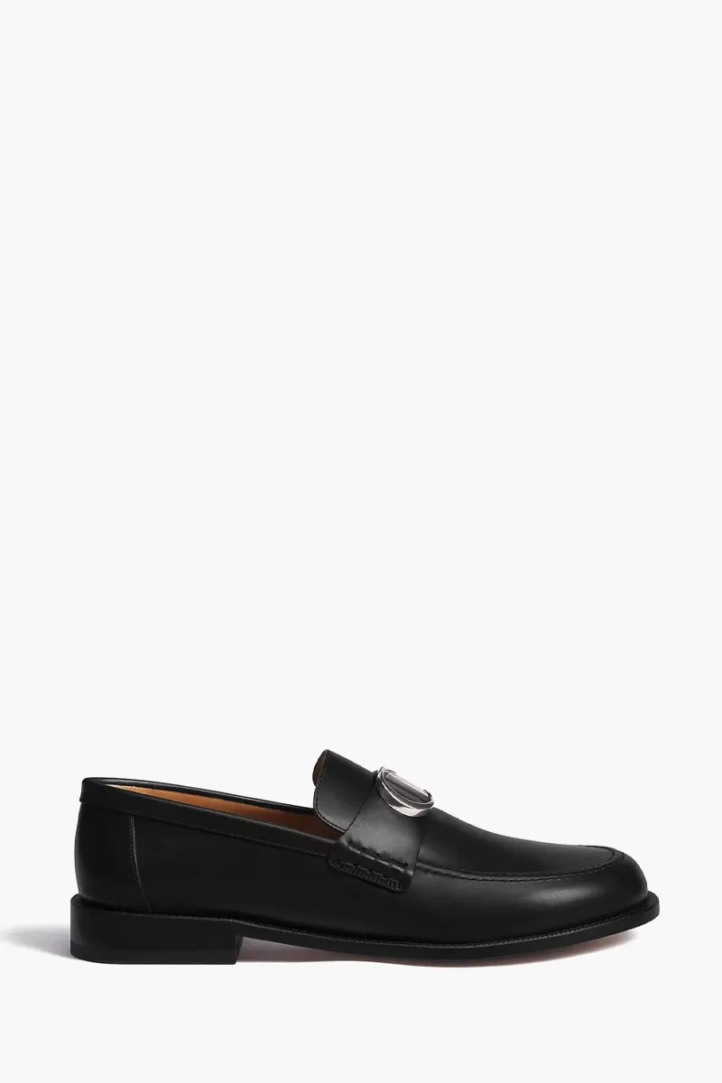 CHRISTIAN DIOR Dior Archie Loafers in Black Smooth Calfskin 0