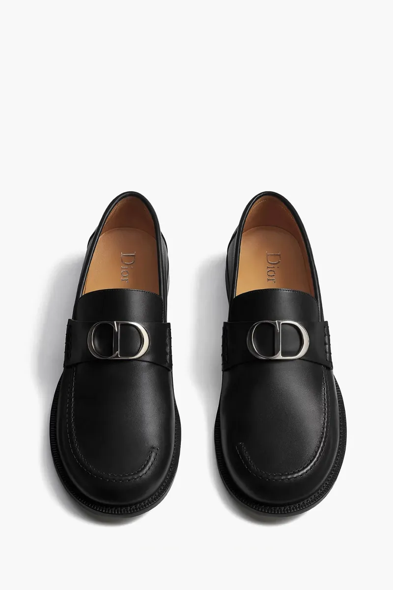 CHRISTIAN DIOR Dior Archie Loafers in Black Smooth Calfskin 2