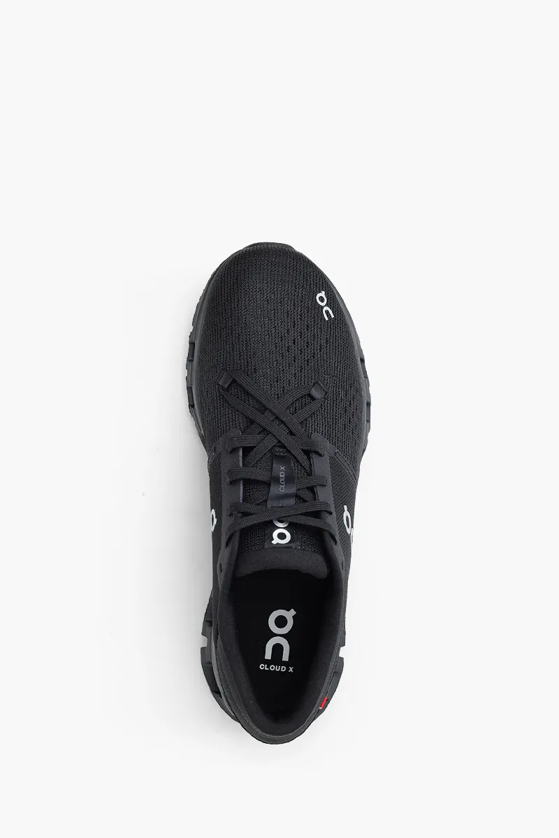 ON Men Cloud X 4 Running Sneakers in Black/eclipse 3