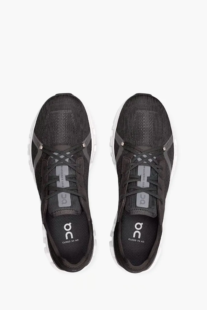 ON Men Cloud X 4 AD Sneakers in Black/Asphalt 3
