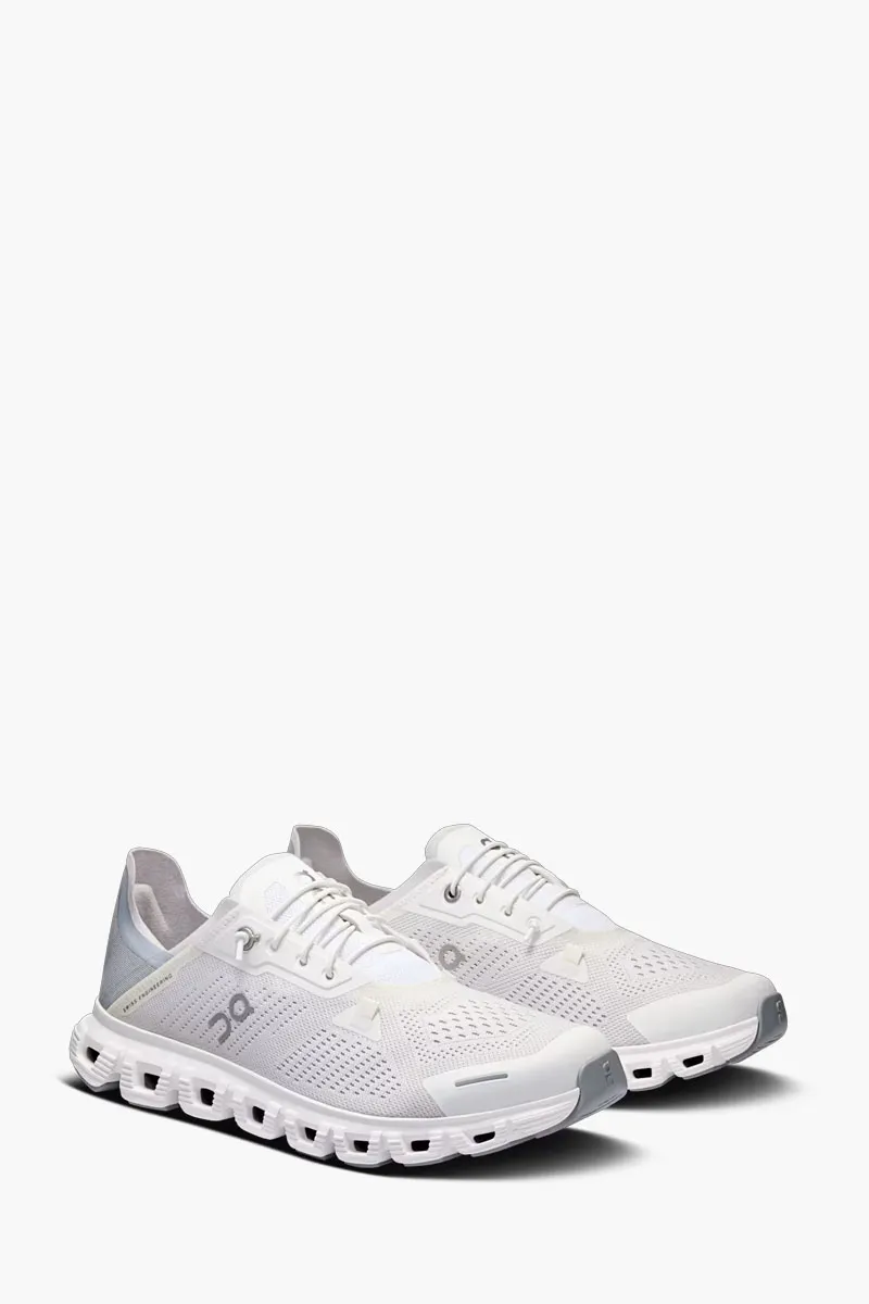 ON Women Cloud 6 Coast Sneakers in White/Glacier 1
