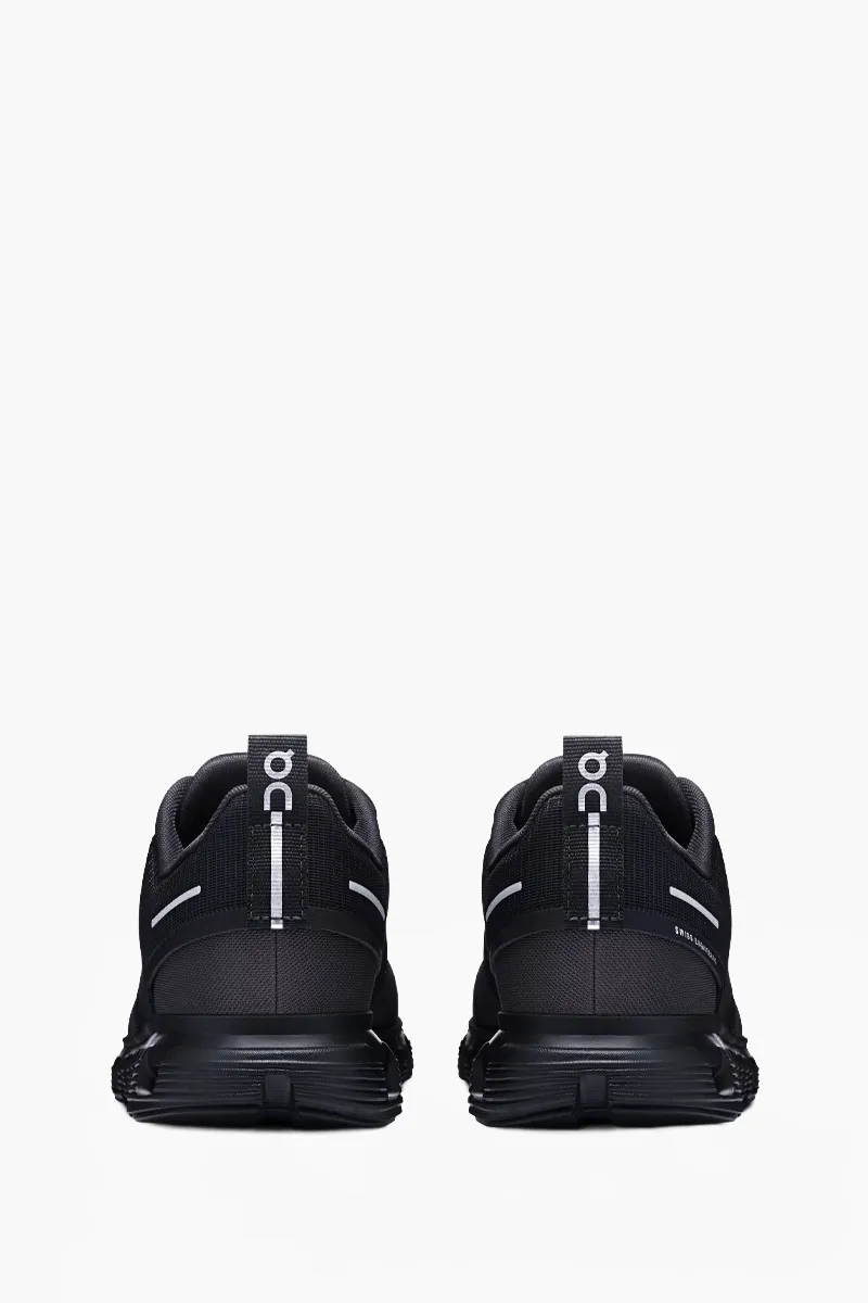 ON Women Cloud 6 Waterproof Sneakers in Black/Black 1