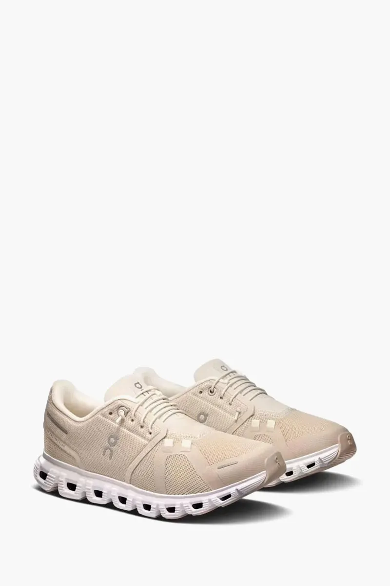 ON Women Cloud 6 Sneaker in Pearl/White 1