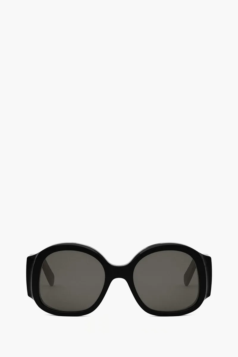 CELINE Sunglasses in Shiny Black with Celine Logo 0