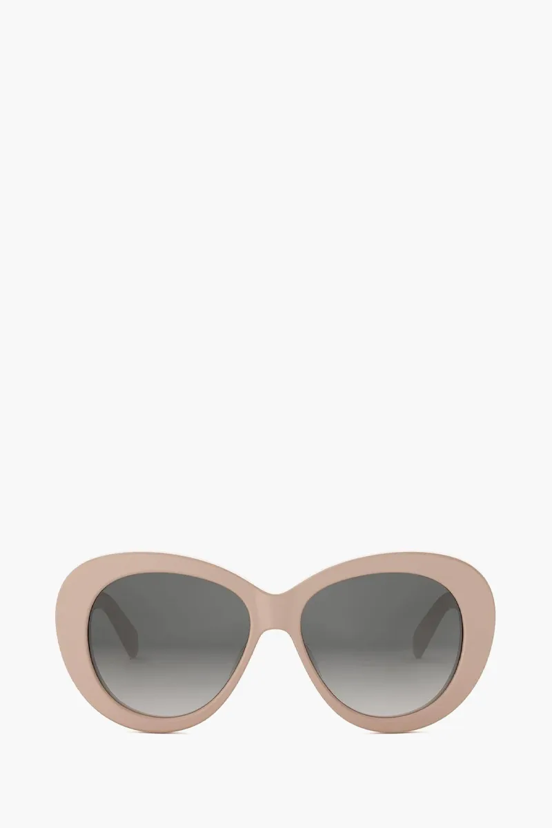 CELINE Triomphe Butterfly Sunglasses in Pink/Grey Acetate 0