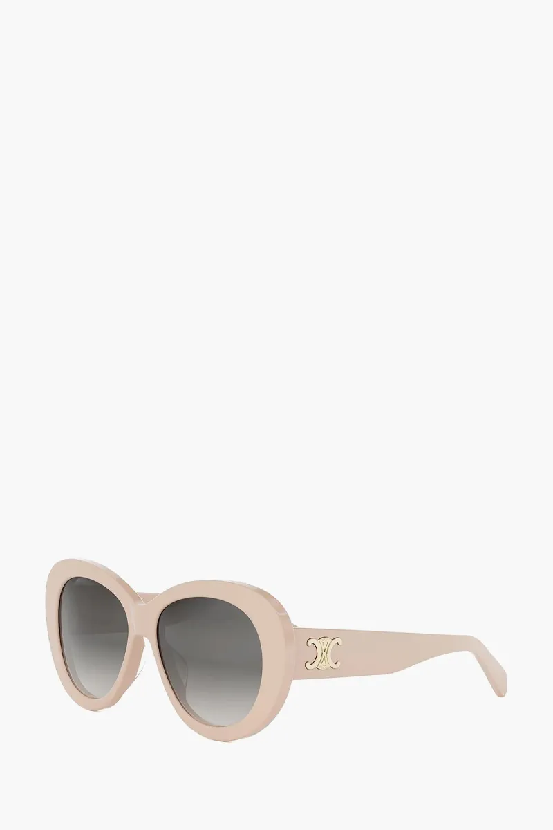 CELINE Triomphe Butterfly Sunglasses in Pink/Grey Acetate 1