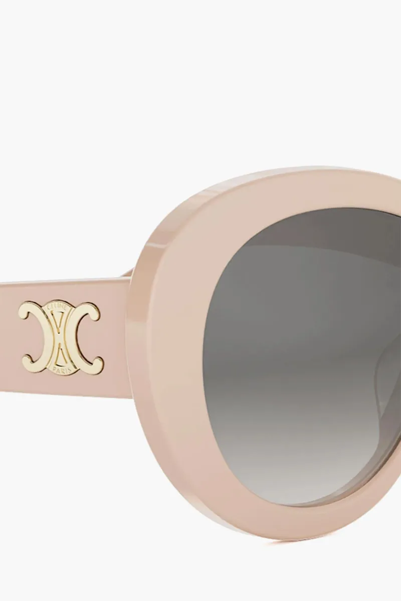 CELINE Triomphe Butterfly Sunglasses in Pink/Grey Acetate 2