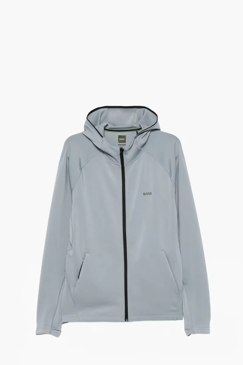 HUGO BOSS Men Sicon Active Zip-Up Tracksuit in Dark Grey 0