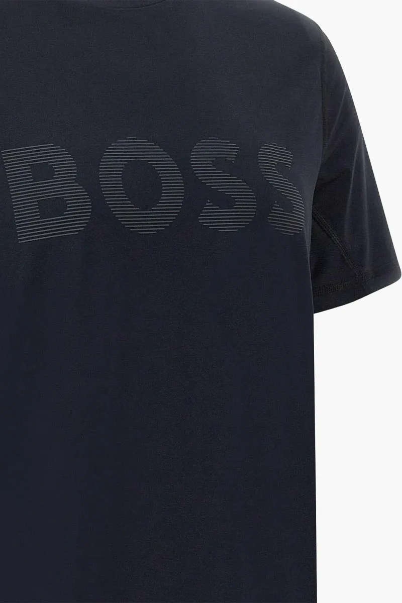 HUGO BOSS Men Tee Active Slim Fit T-Shirt in Black with Moisture Management 2
