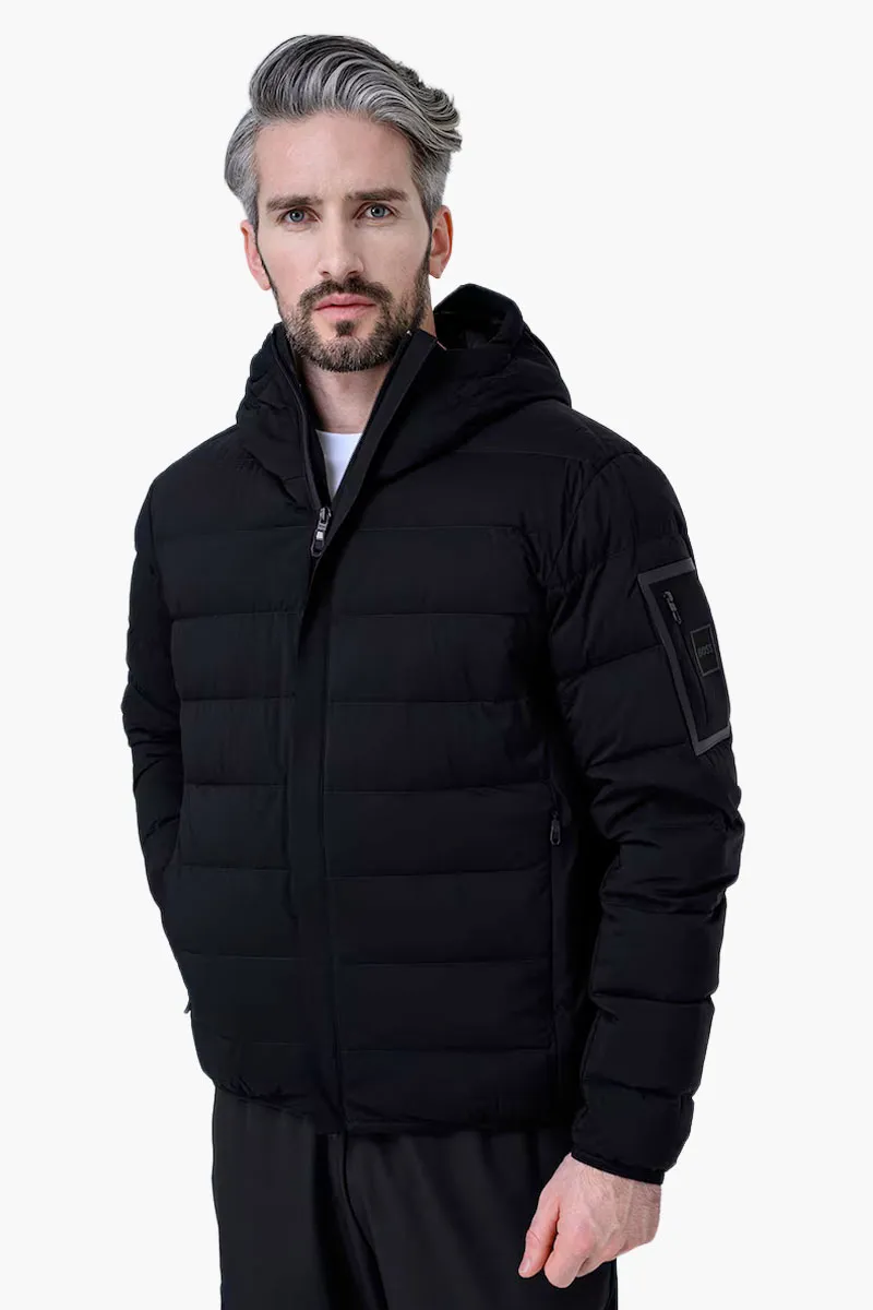 HUGO BOSS Men Boss Ow_Riplite JT HD Jacket in Black with Hoodie 1