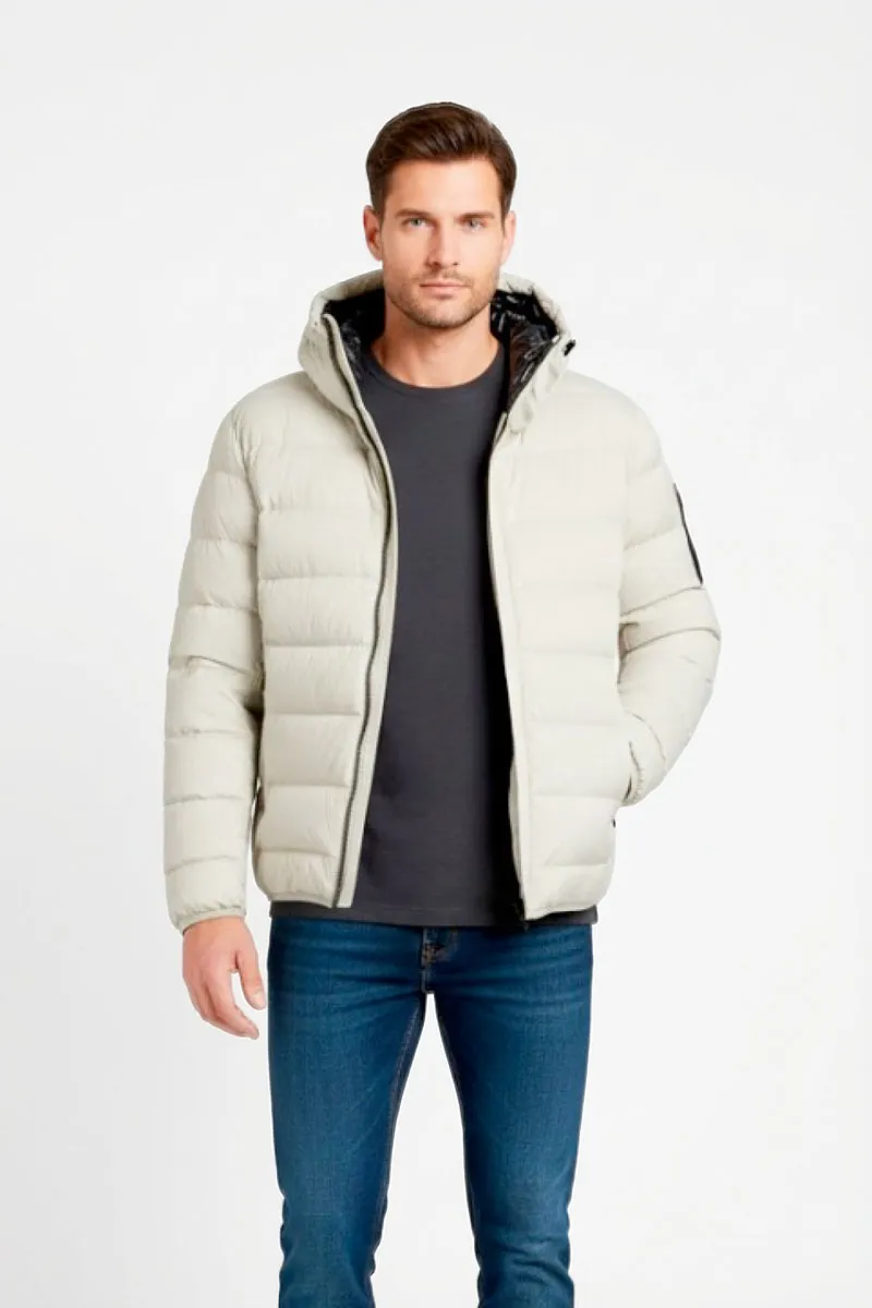 HUGO BOSS Men Boss Ow_Riplite JT HD Jacket in Beige with Hoodie 2