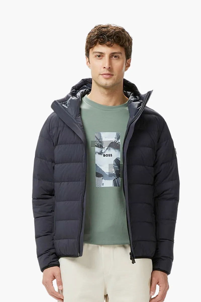 HUGO BOSS Men Boss Ow_Riplite JT HD Jacket in Dark Blue with Hoodie 2