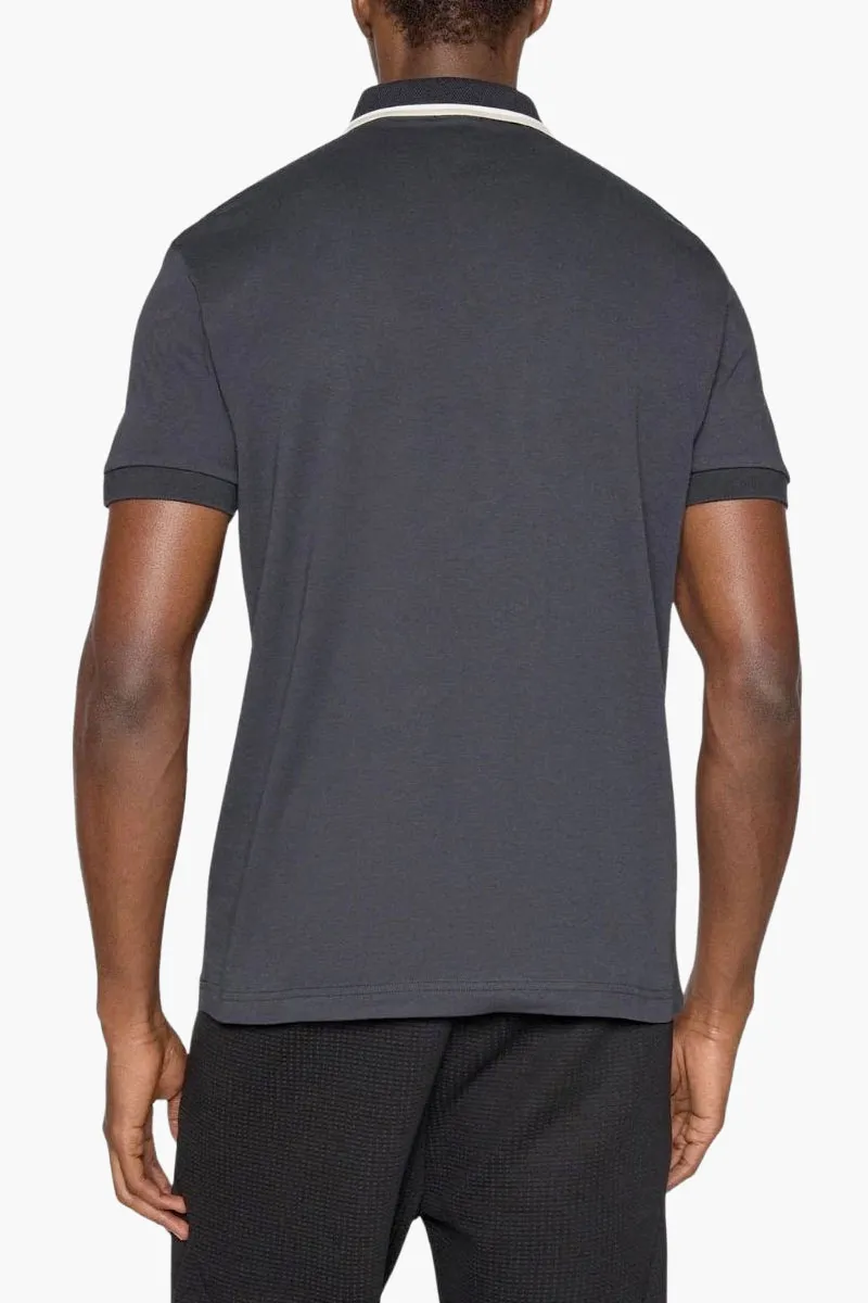 HUGO BOSS Men PL Join Paddy Polo Shirt in Blue Sea/White Cotton 2