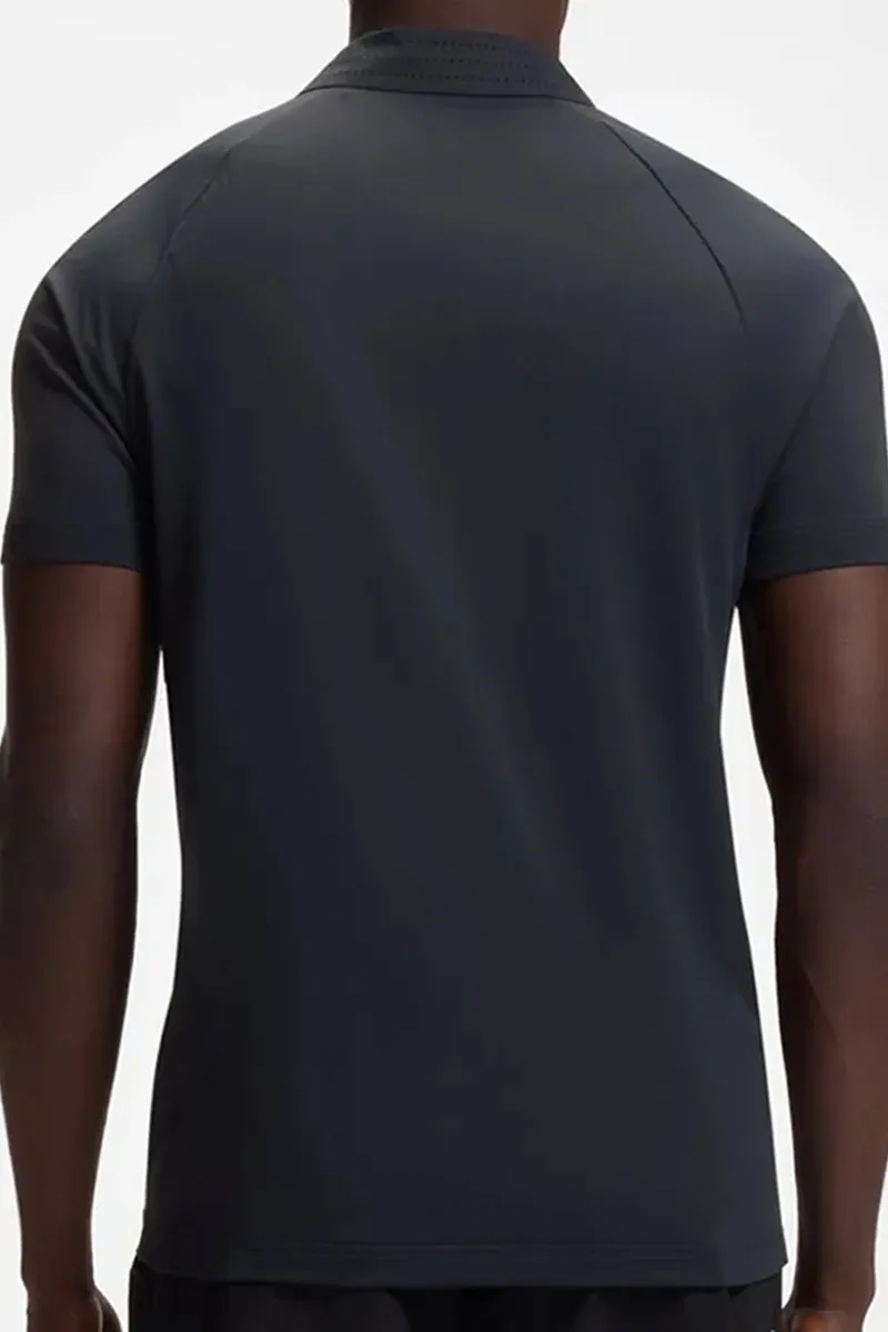 HUGO BOSS Men GOC Paddytech Regular Fit Polo Shirt in Dark Blue Polyester 2