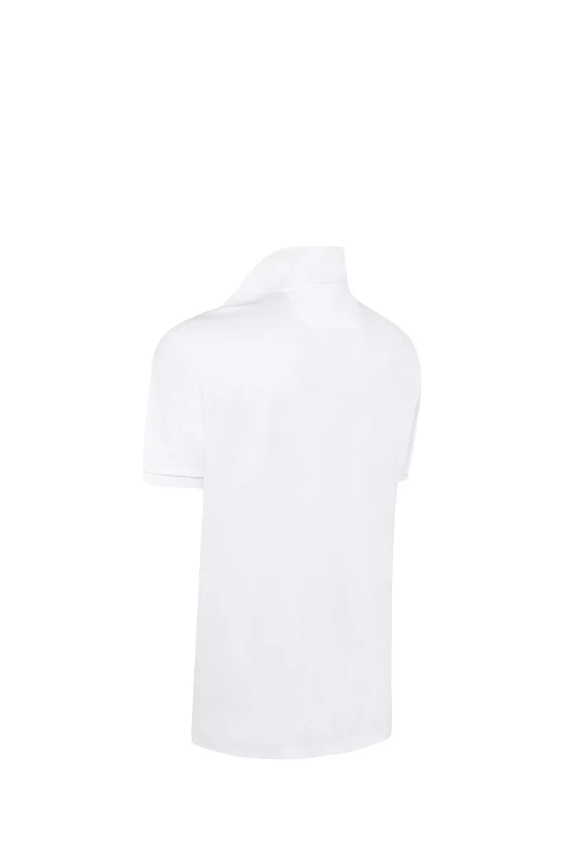 HUGO BOSS Men Pio 2 Regular Fit Polo Shirt in White Cotton 1