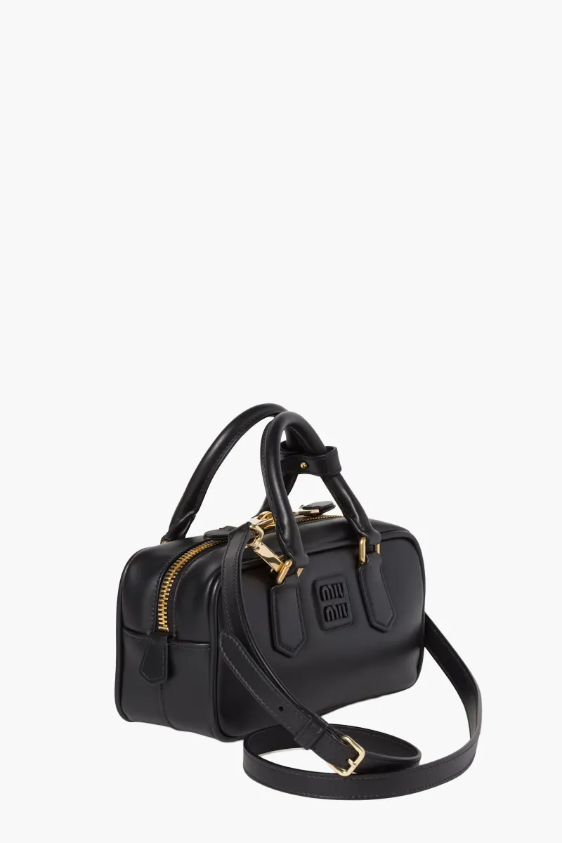 MIU MIU Regular Arcadie in Black Calfskin Leather 1