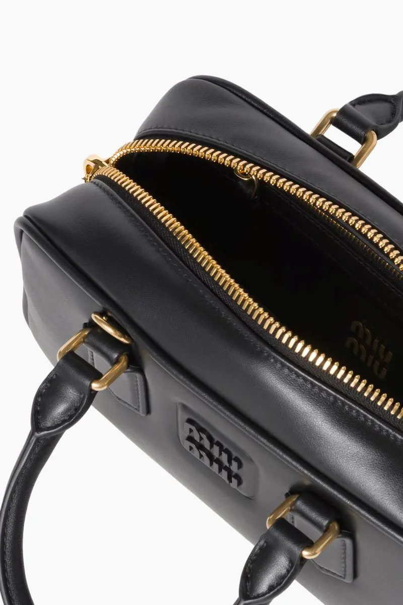 MIU MIU Regular Arcadie in Black Calfskin Leather 3