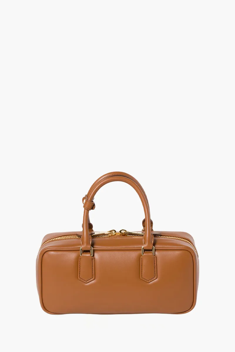MIU MIU Large Arcadie Top-Handle Bag in Cognac Leather 3
