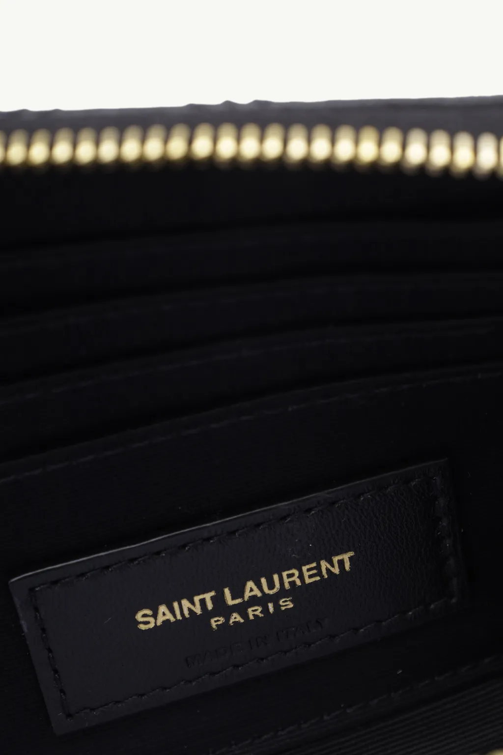 SAINT LAURENT Mini Becky Double Zip Crossbody Bag in Black Quilted GHW 3
