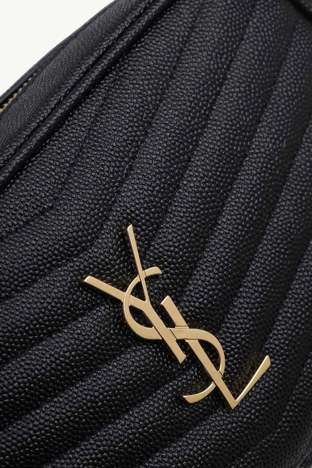 SAINT LAURENT Mini Lou Shoulder Bag in Black Quilted Leather GHW with Tassels 3