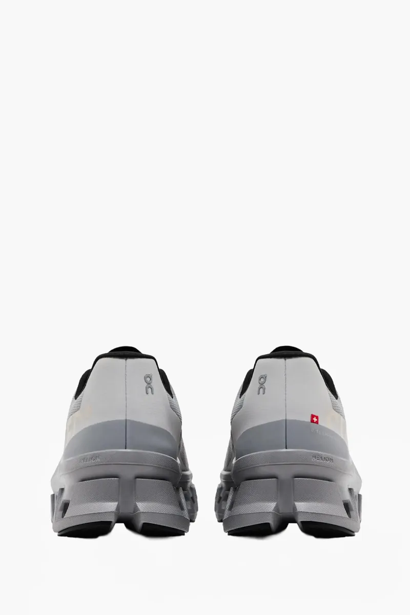 ON Men Cloudmonster Running Sneakers in Alloy/Silver 1