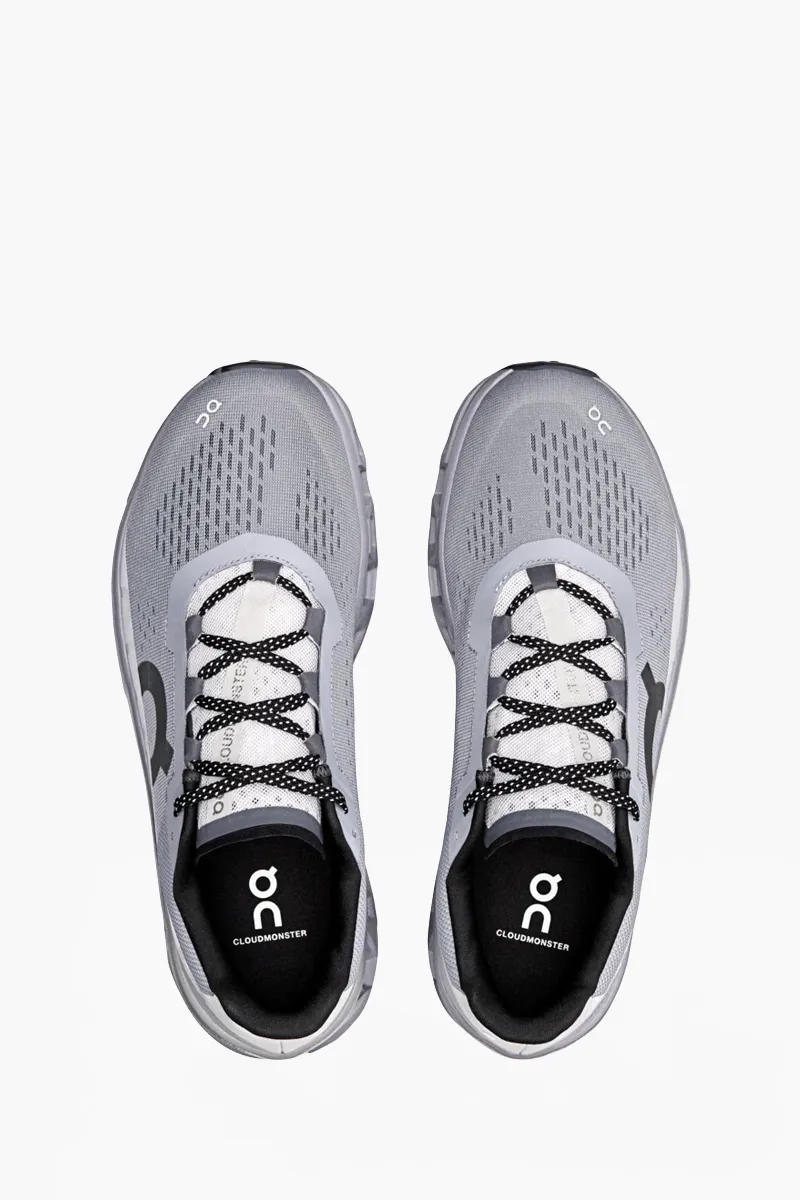 ON Men Cloudmonster Running Sneakers in Alloy/Silver 3