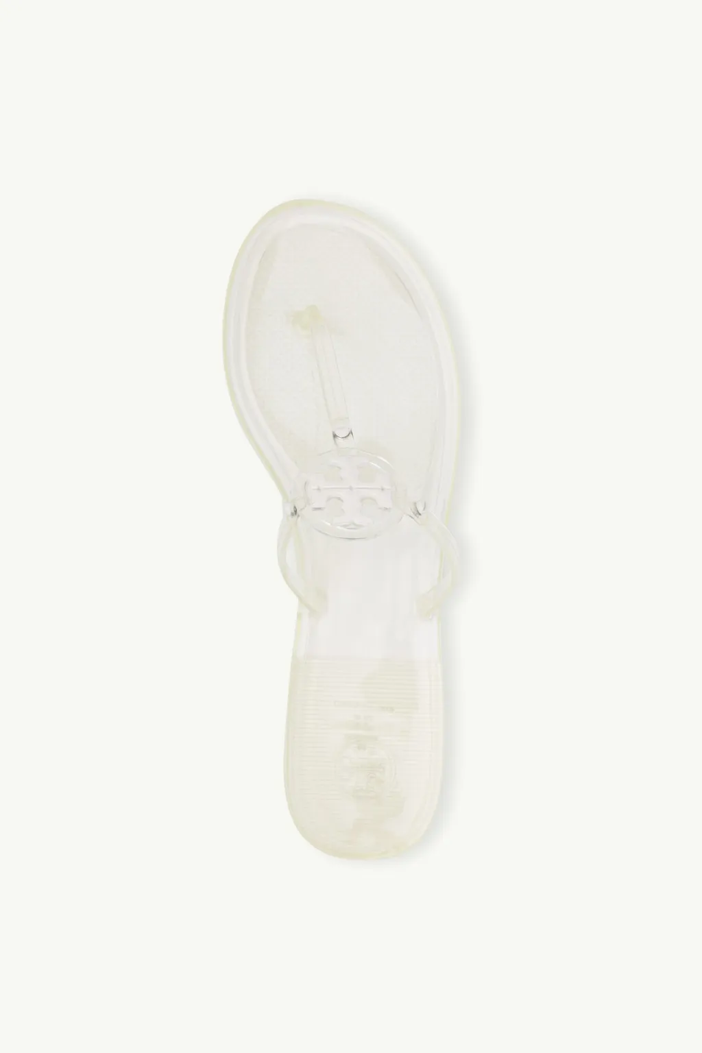 TORY BURCH Mini Miller Thong Sandals in White Clear 3