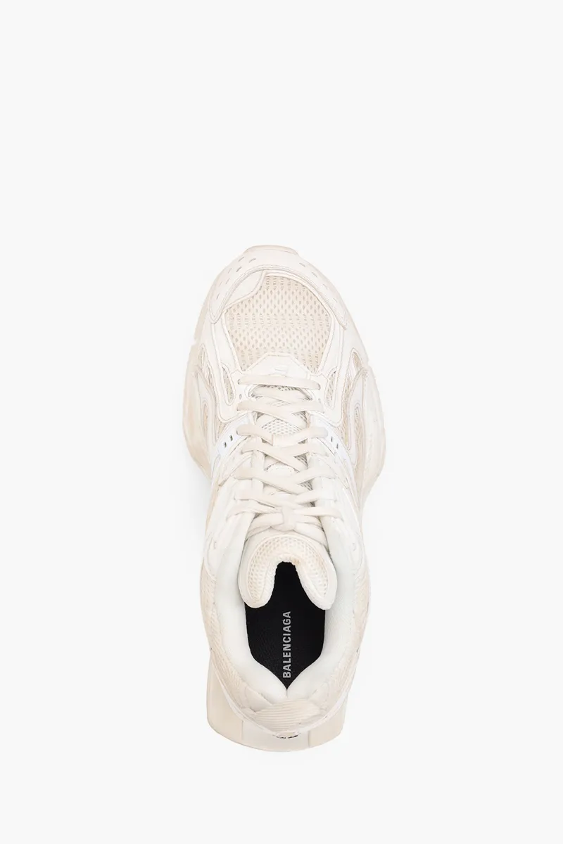BALENCIAGA Women X-Pander Trainers in White/White Mesh and Nylon 3