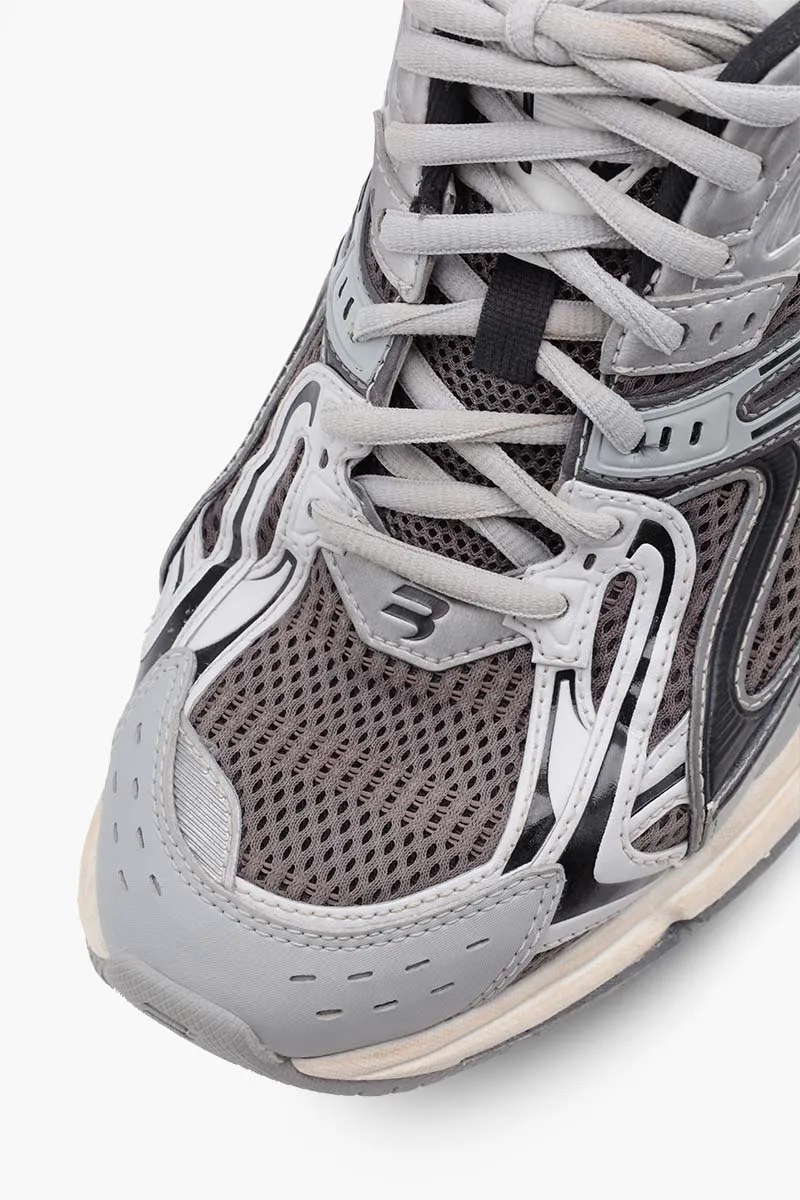 BALENCIAGA Women X-Pander Trainers in Grey/Black/White Mesh and Nylon 4