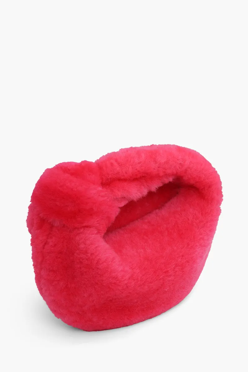 BOTTEGA VENETA Mini BV Jodie Shearling Top Handle Bag in Lollipop 2
