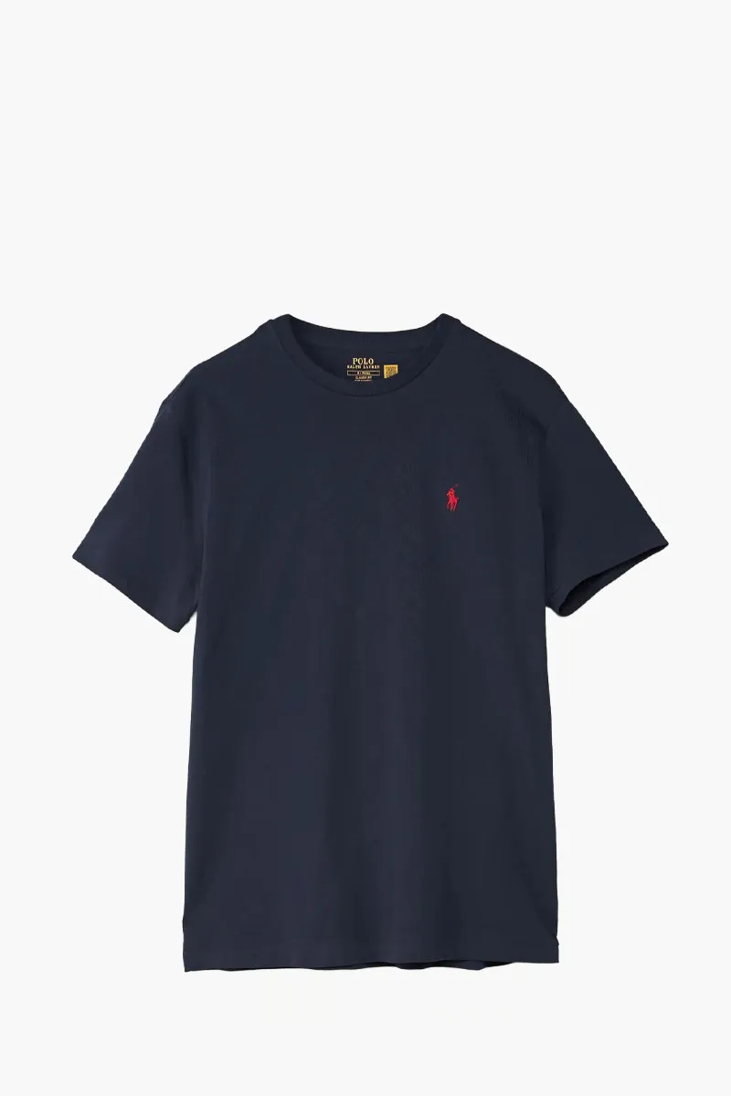 POLO RALPH LAUREN Men Classic Fit Jersey Crewneck T-Shirt in Ink Cotton 0