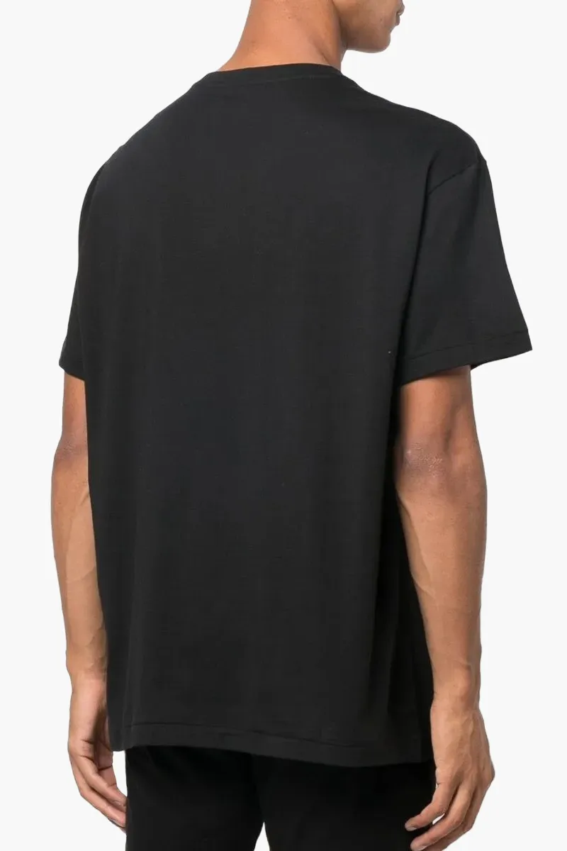POLO RALPH LAUREN Men Short Slevee V-neck T-Shirt in Black Cotton 2