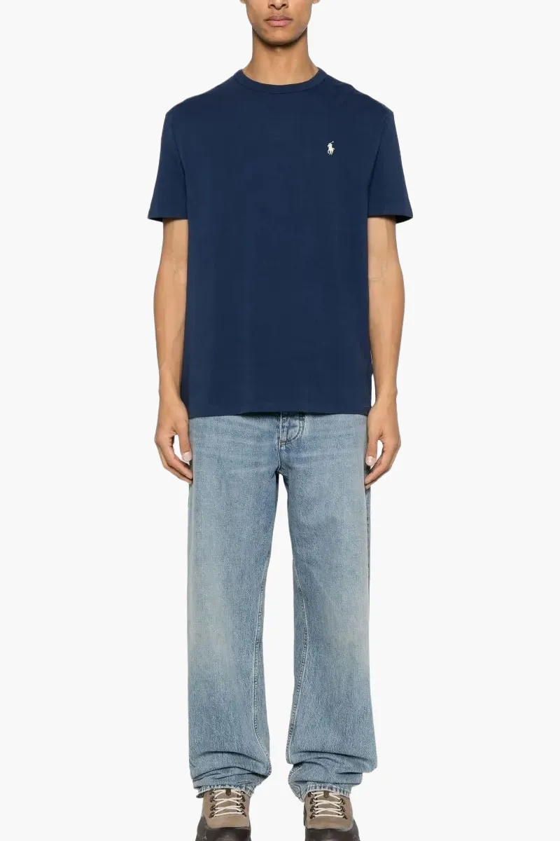 POLO RALPH LAUREN Men Logo Classic Fit T-Shirt in Cobalt Blue Cotton 1