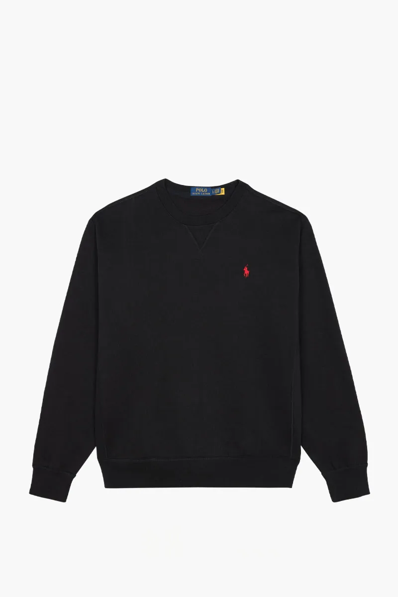 POLO RALPH LAUREN Men Logo Regular Fit Sweatshirt in Black Cotton 0