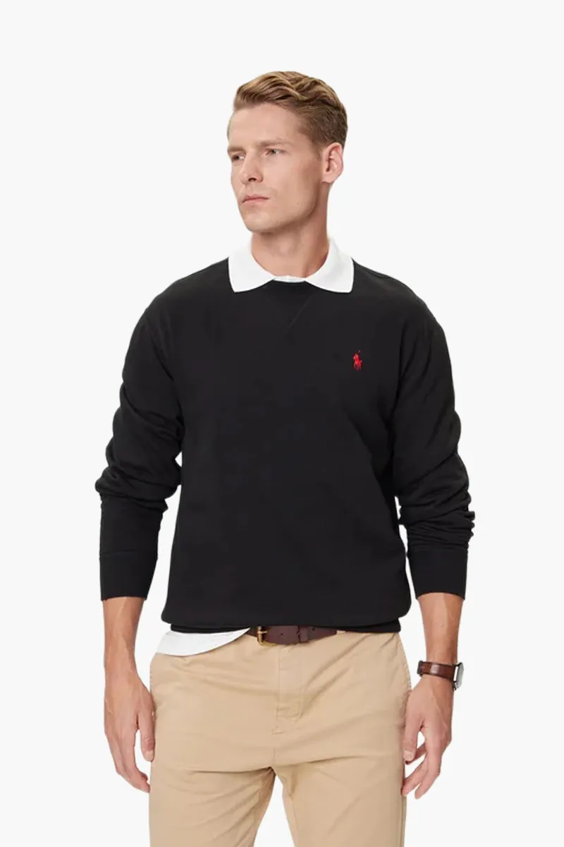 POLO RALPH LAUREN Men Logo Regular Fit Sweatshirt in Black Cotton 1