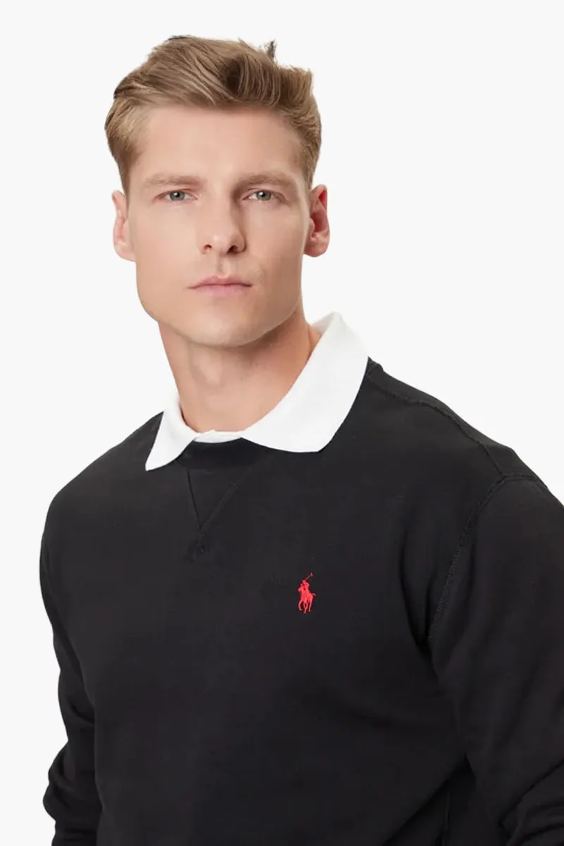 POLO RALPH LAUREN Men Logo Regular Fit Sweatshirt in Black Cotton 3